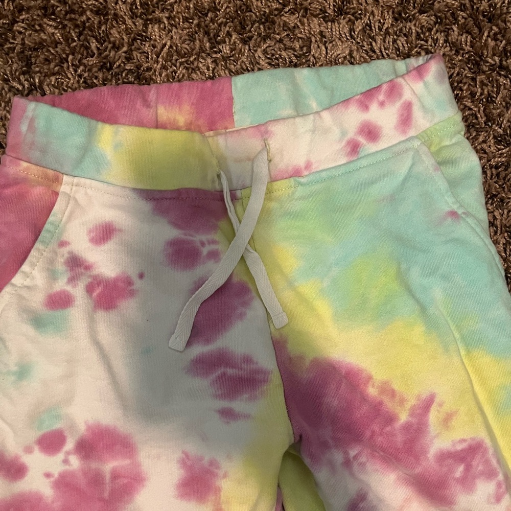 Appaman Pink and Yellow Tie-Dye joggers